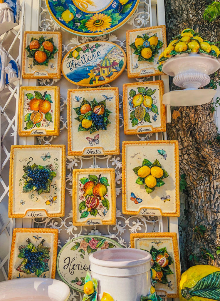 colorful souvenirs from Positano
