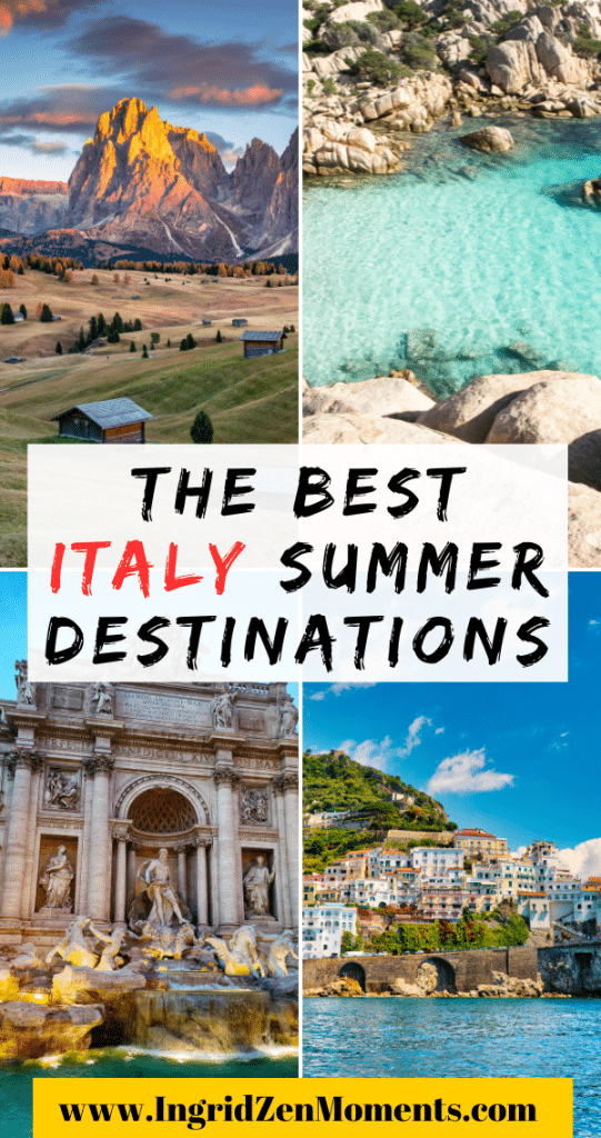 Best Italy summer destinations