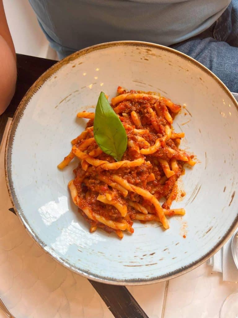 Pasta in Positano